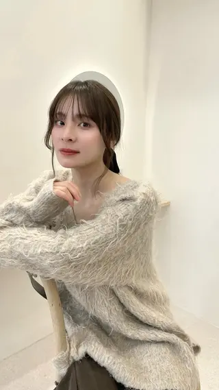 ミディアム カラー 透明感カラー 🩰あさのヘアスタイル