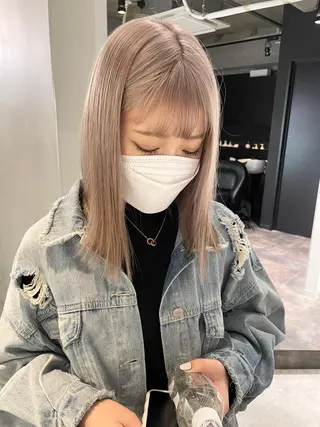 ミディアム カラー 心斎橋/ブリーチ minamiのヘアスタイル