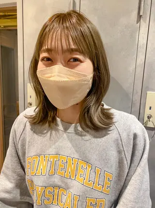 セミロング 🩵縮毛矯正/ブリー チ/髪質改善/いつかのヘアスタイル