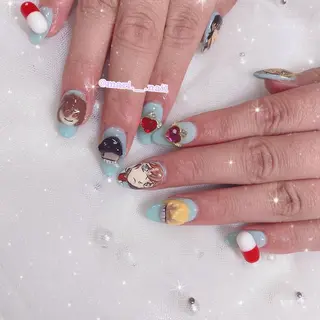 ネイル 🎀 Mayu 🎀痛ネイルのネイルデザイン