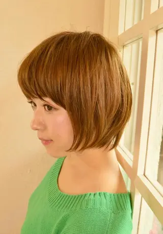 ショート ミディアム カラー 小顔ショート✁ ⁂Yukari⁂のヘアスタイル