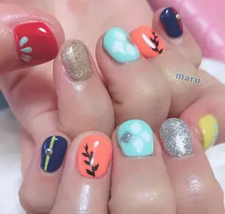ネイル まるみ ♡のネイルデザイン