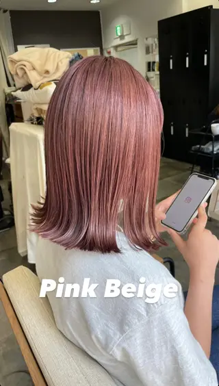 ミディアム カラー uno rioのヘアスタイル