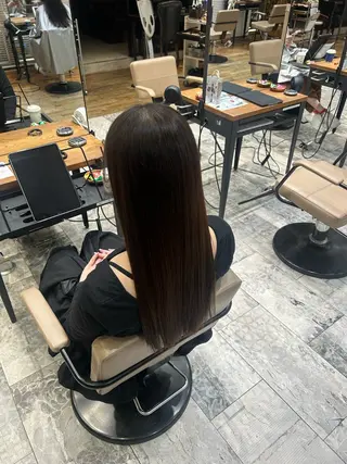 ロング 縮毛矯正モデル様 募集中🫧祝迫愛艶のヘアスタイル