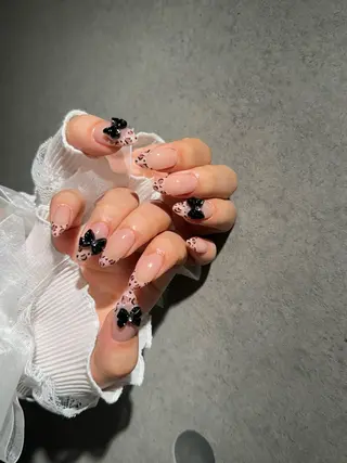 ネイル I-nailロング /ワンホン/キラキラのネイルデザイン