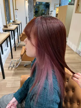 カラー bisou hair スガノ　カヤノのマツエク・マツパデザイン