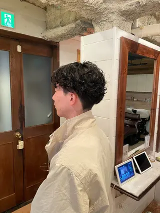 パーマ メンズ ボブ/縮毛矯正/レイ ヤー♡Natsukiのヘアスタイル