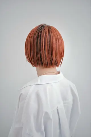 ショート カラー ブリーチなしWカラー レイヤー/KOHNOのヘアスタイル