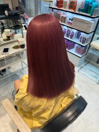 セミロング カラー ヘアアレンジ のん🎀ハイトーン/ レイヤーカット🐳のヘアスタイル