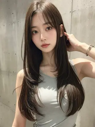 ロング 浦野 龍太のヘアスタイル