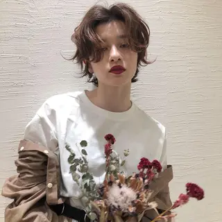 ミディアム パーマ 【韓国風くびれヘア】 joule小木曽輝のヘアスタイル