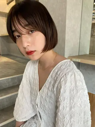 ショート Umu所属・✳︎透明感カラー✳︎ ボブ✳︎nanaのヘアスタイル