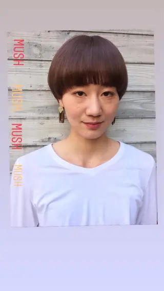 ショート la fith所属・rico_by ヘアとアイブロウのヘアスタイル