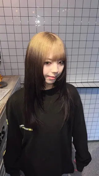 ロング 個性的カラー ☆≡ねねのヘアスタイル