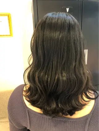 ミディアム カラー 髪質改善/縮毛矯正 ササキナツミのヘアスタイル