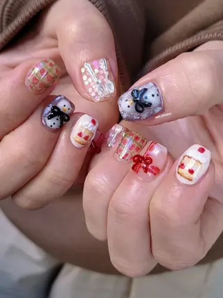 ネイル 3dパーツ/流行り 👧shushu❤️のネイルデザイン