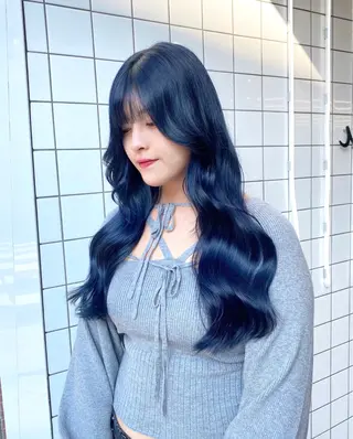 ロング カラー emu所属・けいこ🍊ニュアンス ネイル/個性派ネイルのネイルデザイン