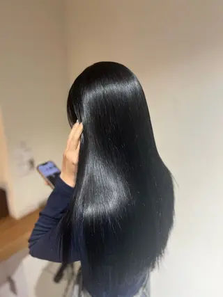 ロング 塩川ももこ/ 縮毛矯正/ヘアセットのヘアスタイル