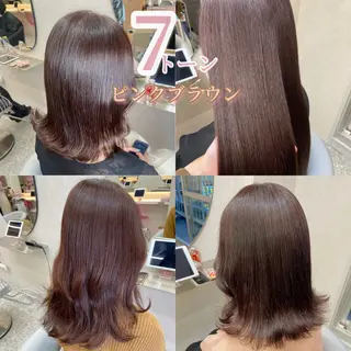 ロング カラー 新宿/韓国ヘア 中明度カラー/かやのヘアスタイル