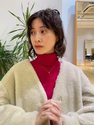 ショート カラー パーマ 大橋 芽衣のヘアスタイル