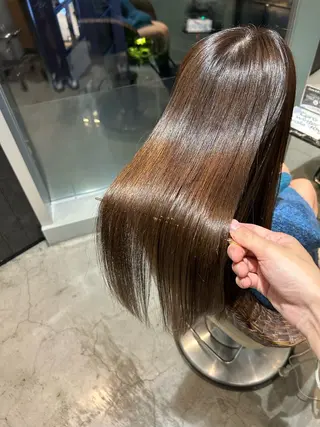 ロング 縮毛矯正の達人呉 大和のヘアスタイル