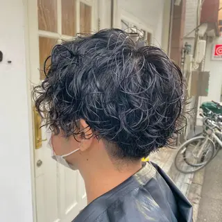 ミディアム パーマ メンズ 【メンズ特化】 ツツイリュウノスケのヘアスタイル