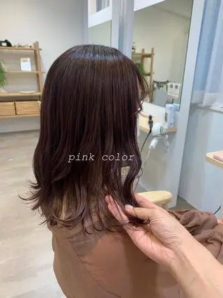 セミロング カラー 佐藤 永夏のヘアスタイル