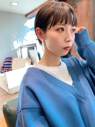 ショート カラー メンズカット特化柏駅 徒歩3分LOUのヘアスタイル