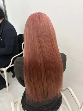 ロング 艶髪ハイトーンカラー 渋谷🎀ririkaのヘアスタイル