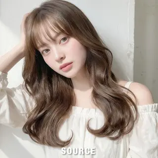 ロング カラー SOURCE河原町/ ヘアケア🫧艶カラーのヘアスタイル