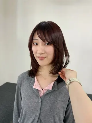 ミディアム 透明感カラー🍀 Satoのヘアスタイル