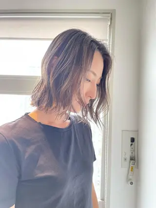 ミディアム カラー ヘアアレンジ 🎗秋山勇/ GEAR.代表のヘアスタイル