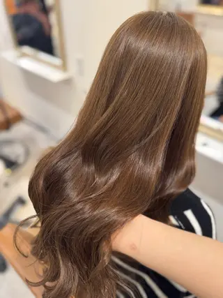 ロング カラー 赤み無し柔らかカラー 【梅田】madokaのヘアスタイル