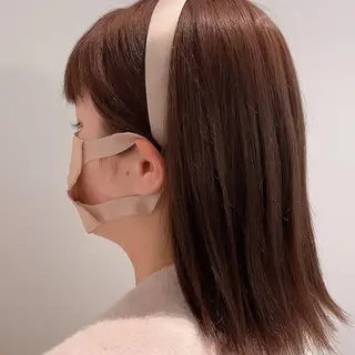 ミディアム カラー zephyr momonaのヘアスタイル