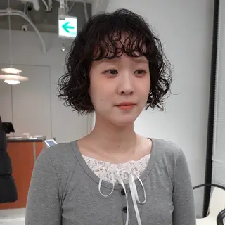 ショート パーマ ヘアアレンジ 🌐サトウ リョウ🌐のヘアスタイル