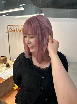 セミロング カラー the　hinc所属・ひな🐥 ボブ/ハイトーン🫧のヘアスタイル