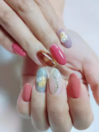 セミロング ☺︎山部 志麻☺︎のネイルデザイン