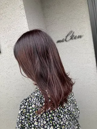 セミロング カラー maCken所属・松本　友佑 maCkenのヘアスタイル