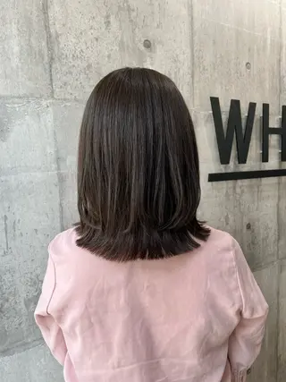 ミディアム 美容室 _WHITE＋ 南海難波店【アンダーホワイトプラス】所属・✨レイヤー/透明感 /豊嶋里緒✨のヘアスタイル