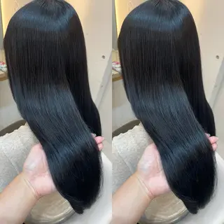 セミロング カラー ブリーチ無しダブル カラー🦕まどかのヘアスタイル