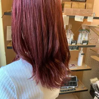 ロング 艶髪color💎髪 質改善ストレート大吉のヘアスタイル