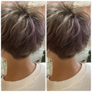 ショート カラー メンズ おおやま たくみのヘアスタイル