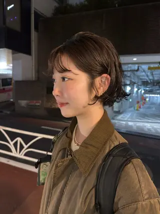 ショート パーマ パーマ/ボブ /レイヤー チヒロのヘアスタイル