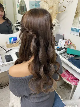 ロング 六本木0分ヘアセット ヘアメイクのヘアスタイル