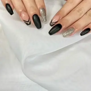 ロング ネイル パンチャパンチャ ネイルサロンのネイルデザイン