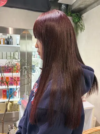 ロング カラー 派手髪ハイトーン💛 ネイル💅まりなのヘアスタイル