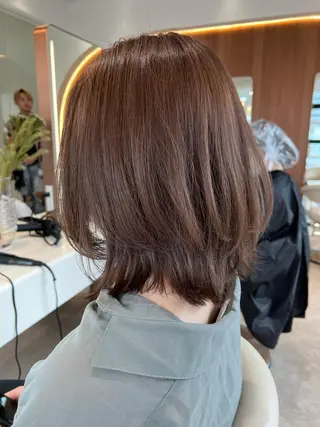 ミディアム カラー 韓国レイヤー🇰🇷 韓国研修◎渋谷カイトのヘアスタイル