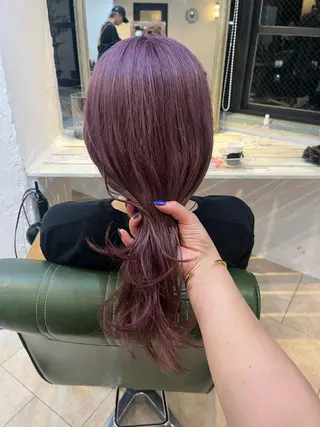 セミロング カラー 💛ハイトーン💛 りむのヘアスタイル