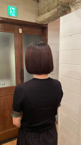 ショート ボブ/縮毛矯正/レイ ヤー♡Natsukiのヘアスタイル