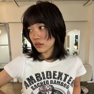 セミロング カジュアルパーマ/ 似合わせヘア/ショウのヘアスタイル